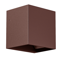 Εξωτερική Απλίκα Τετράγωνη LED 9W 3000K-6500K 8.3cm IP65 Rust