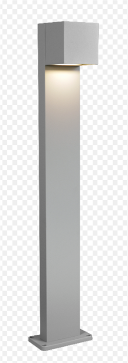 Εξωτερική Κολώνα LED 9W 3000K-6500K 80cm IP65 Γκρι
