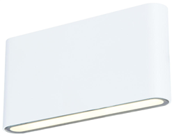 Εξωτερική Απλίκα Πλακέ LED 2x6W Πάνω-Κάτω 3000K 9.1cm IP54 Λευκό