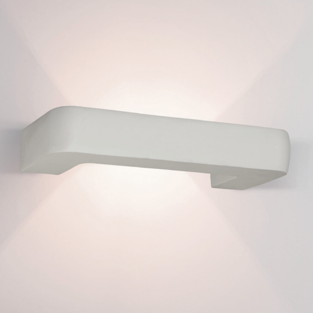 Φωτιστικό Τοίχου 180026 G9 25W Πάνω-Κάτω 32×14.5cm Γύψος