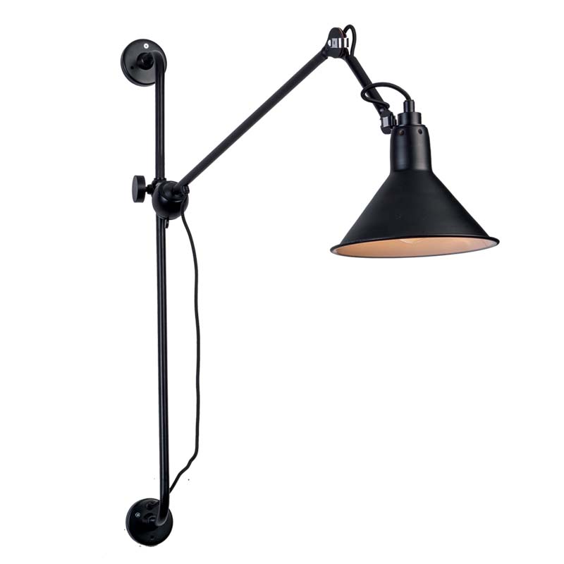 Απλίκα Τοίχου 19218 E27 40W 122.5cm Μαύρο
