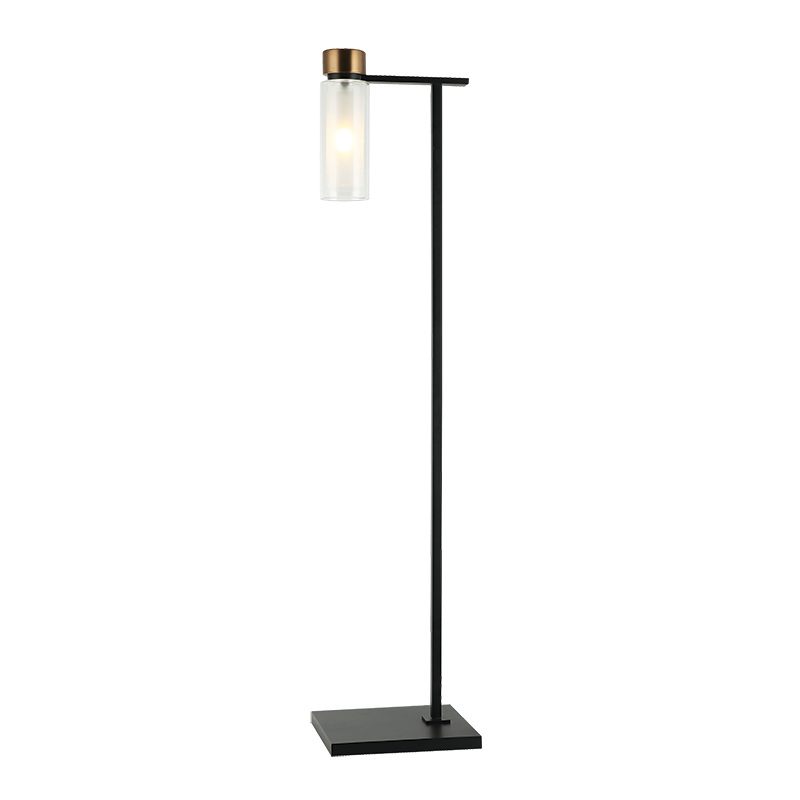 Φωτιστικό Εδάφους E14 LED 8W 110cm Μαύρο-Ορειχάλκινο
