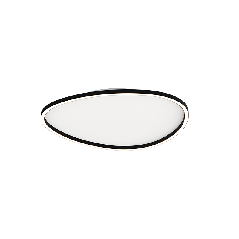 Πλαφονιέρα LED 39W 3000K 59cm Μαύρο