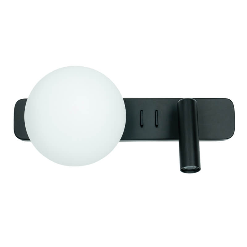 Απλίκα Τοίχου Διπλό 25326 LED+G9 3+5W 3000K 11.8cm Μαύρο