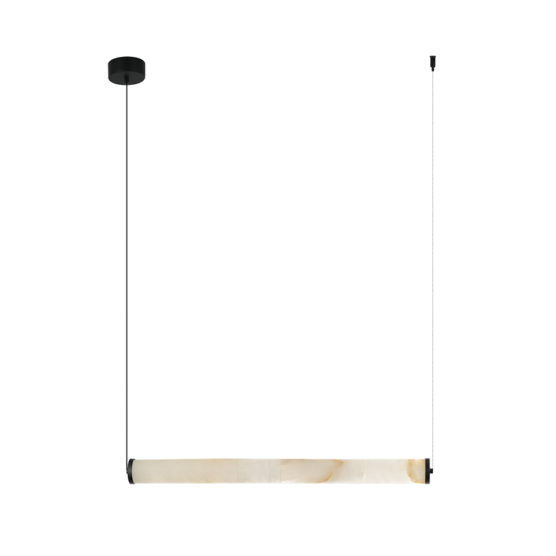 Κρεμαστό Γραμμικό LED 20W 3000K 52.4cm Μαύρο-Αλαβάστρο