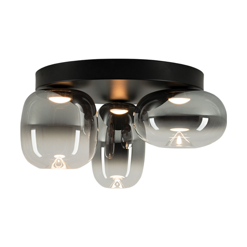 Πλαφονιέρα VITRO LED 11W 3000K 44cm Μαύρο