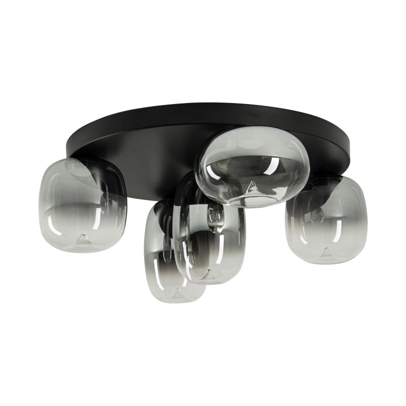 Πλαφονιέρα VITRO LED 18W 3000K 59cm Μαύρο