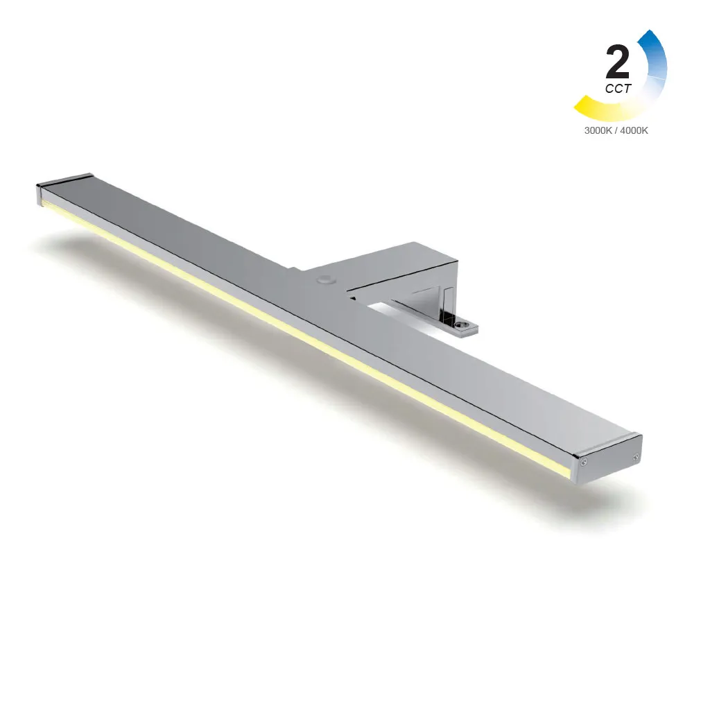 Φωτιστικό Μπάνιου Contro LED 8W 3000-4000K 13.2cm Νικέλ