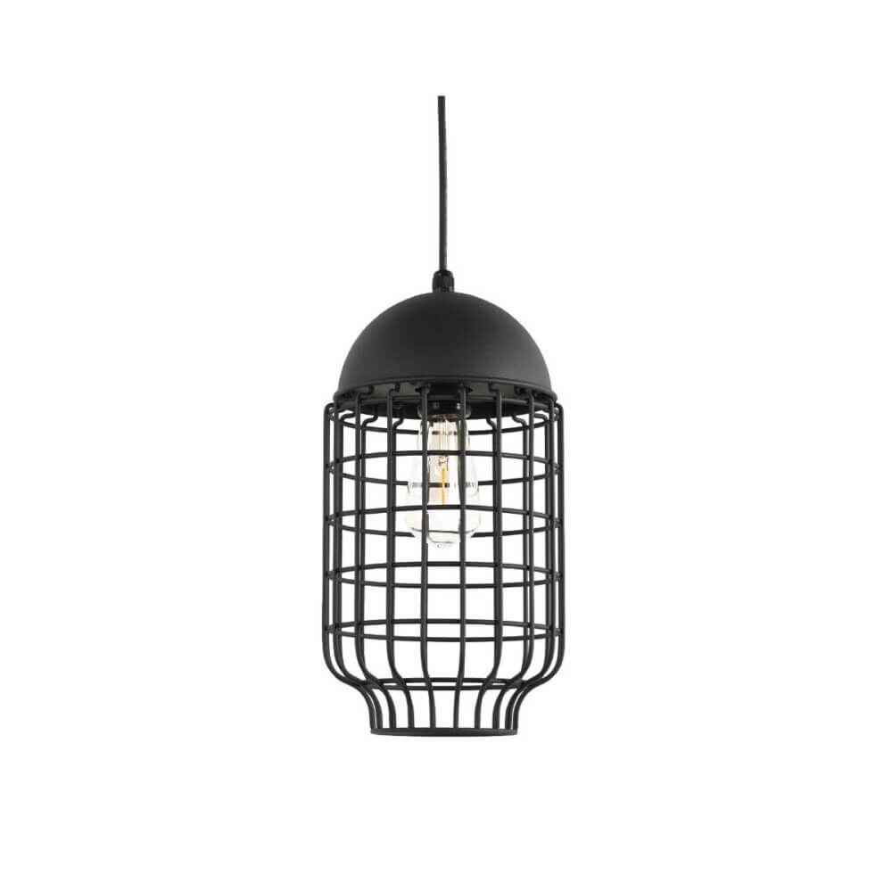 Εξωτερικό Κρεμαστό Μονόφωτο AMOT LED E27 20W 35cm Μαύρο VK/01123/PE/B