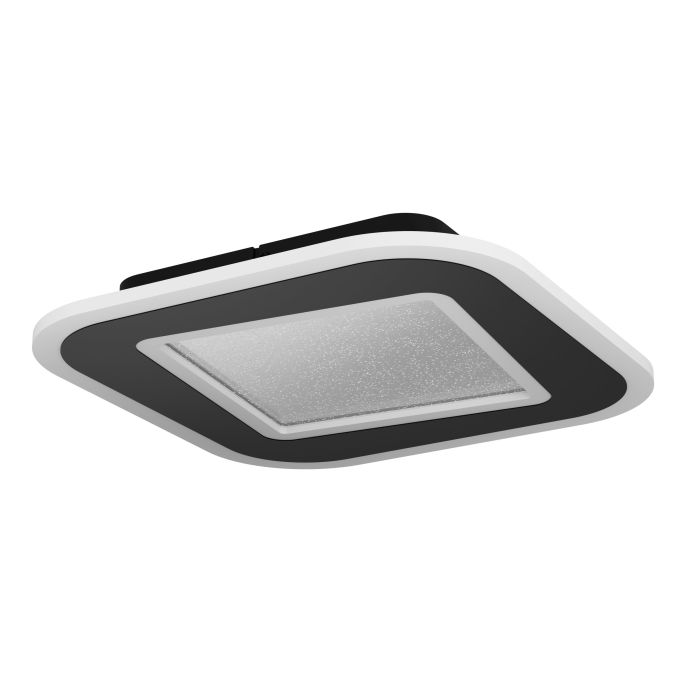 Πλαφονιέρα Τετράγωνη MACCHIONI LED 20W 2700-6500K 38cm Μαύρο