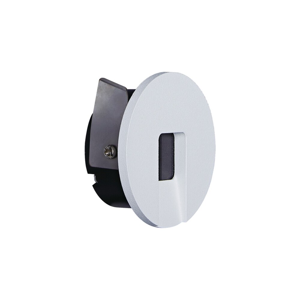 Χωνευτό Τοίχου Στρόγγυλο Hide LED 1W 3000K 5.8cm Λευκό VK/02178/W/W