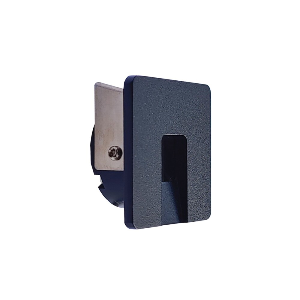 Χωνευτό Τοίχου Τετράγωνο Hide LED 1W 3000K 5.6x3cm Μαύρο VK/02179/B/W