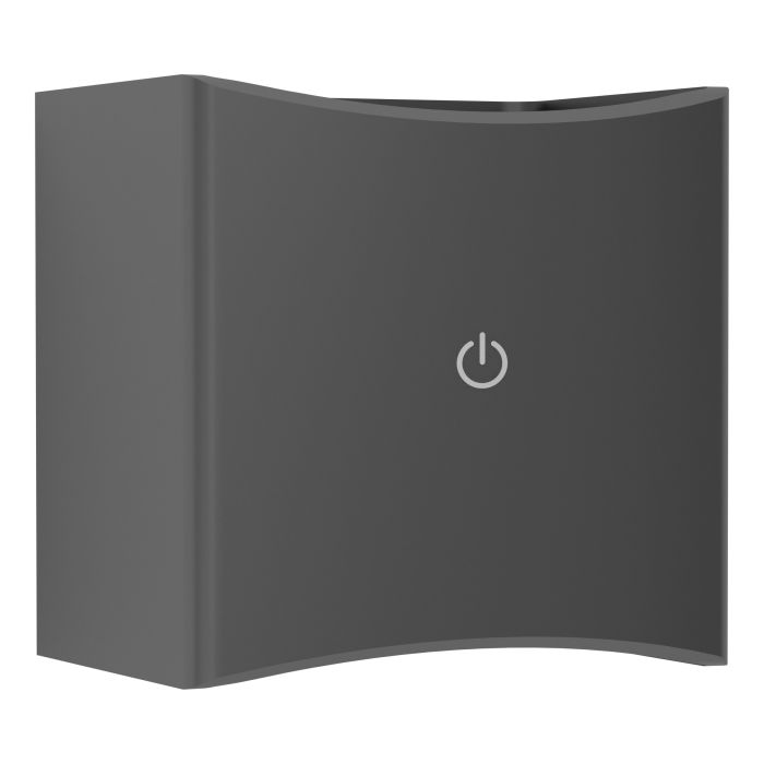 Επαναφορτιζόμενη Απλίκα TRESSANTI LED 2.9W 3000K 9.6×9.4cm Μαύρο με Ανιχνευτή Κίνησης