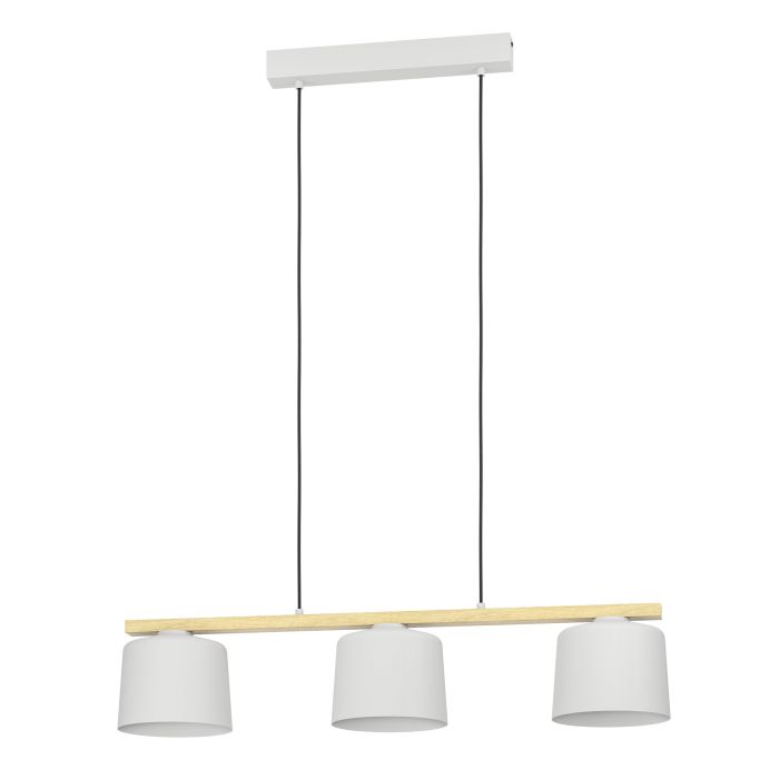 Κρεμαστό Τρίφωτο σε Ράγα MARIEL E27 40W 88cm Γκρι
