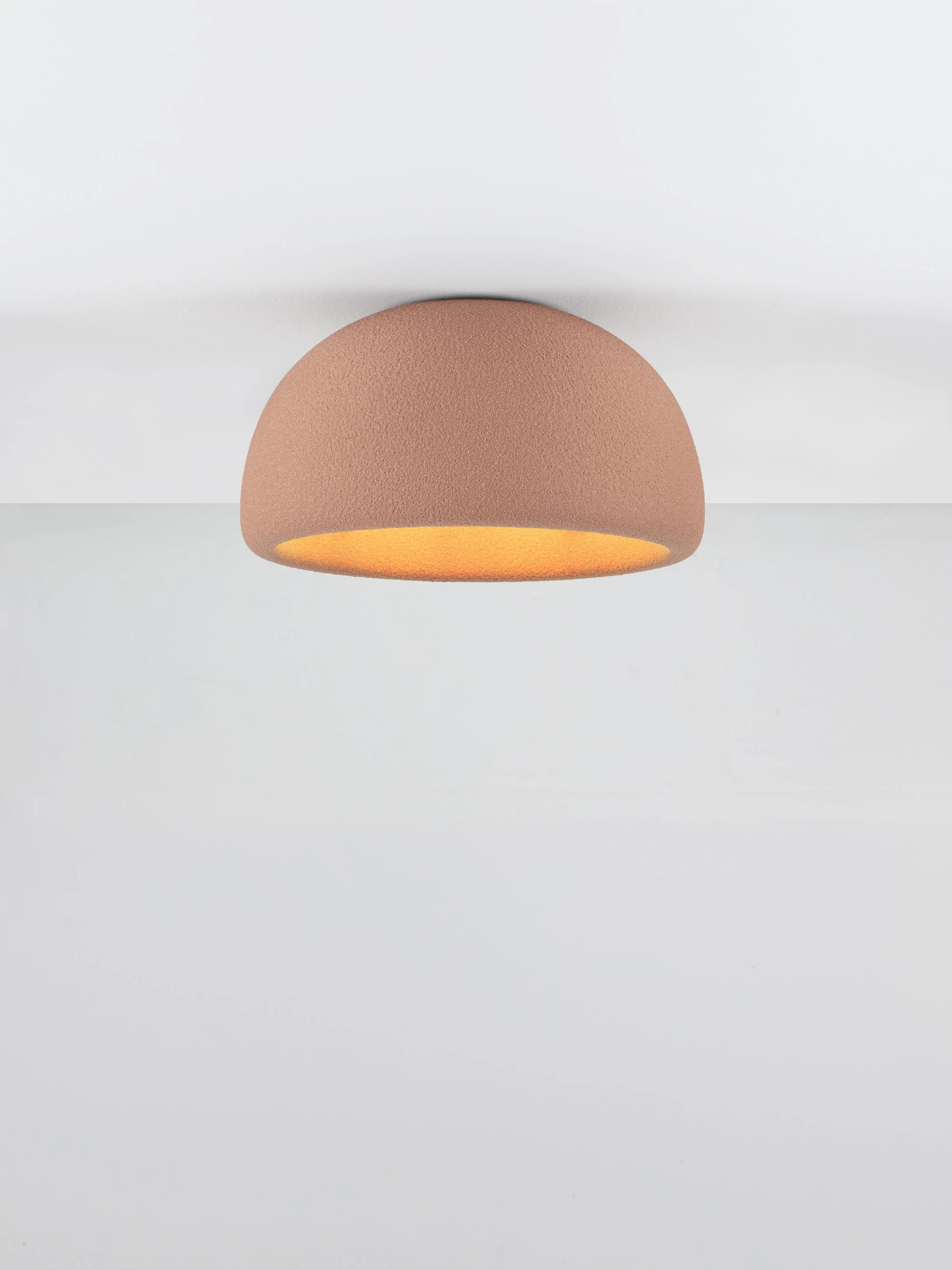 Πλαφονιέρα DAVO E27 12W 43cm Ρητίνη-Τερακότα