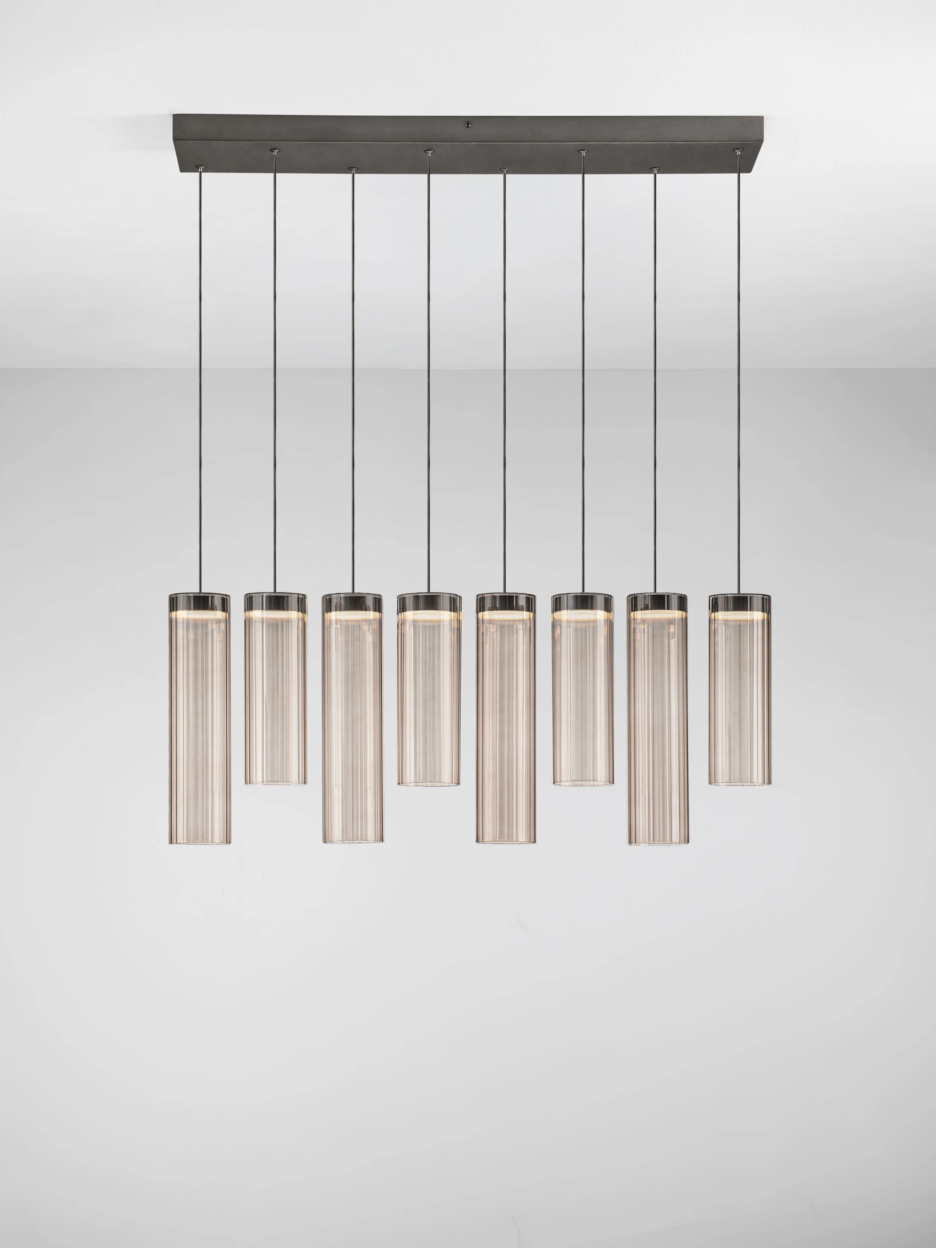 Κρεμαστό Πολύφωτο BRIELLE LED 47W 3000K 76cm Μόκα-Ανθρακί