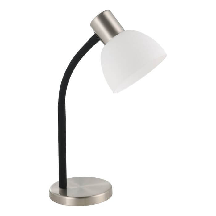 Πορτατίφ LEONERO E14 25W 11cm Νικέλ-Λευκό