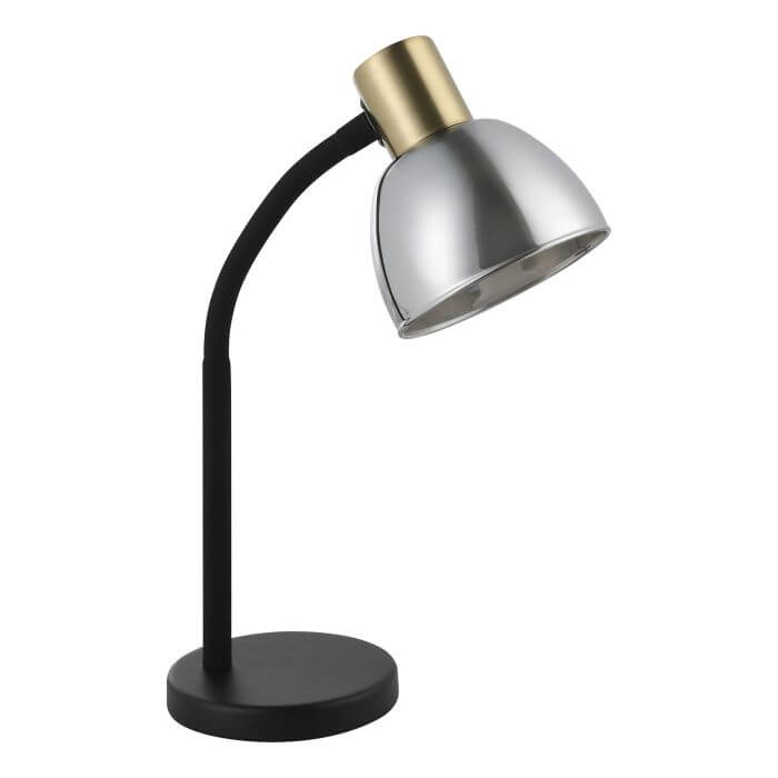 Πορτατίφ LEONERO E14 25W 11cm Μαύρο-Ορείχαλκος