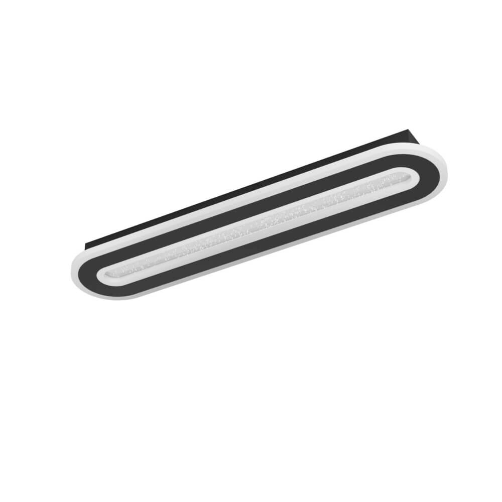 Φωτιστικό Οροφής Μακρόστενο MACCHIONI LED 20W 2700-6500K 55cm Μαύρο-Λευκό