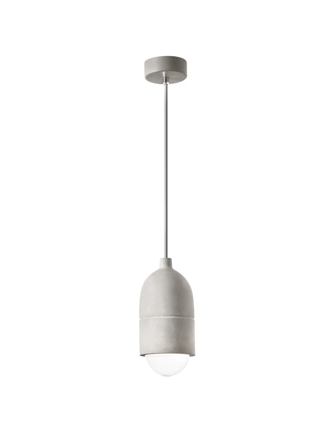 Κρεμαστό Μονόφωτο ALANZO E27 12W 10cm Γκρι