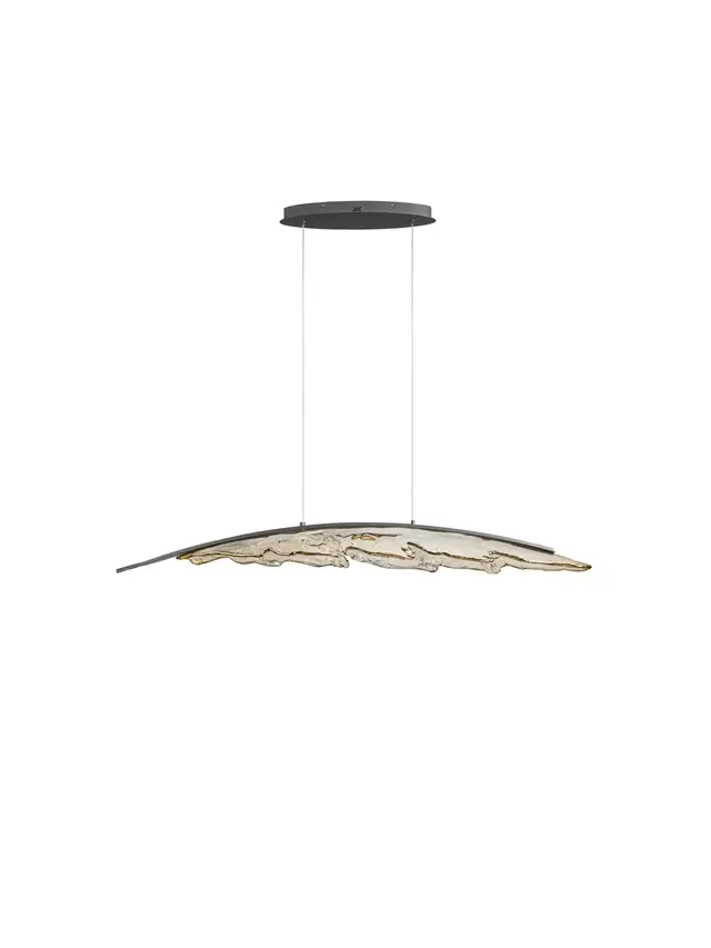 Κρεμαστό Φωτιστικό AMADO LED 34W 3000Κ 131.5cm Μόκα-Ανθρακί
