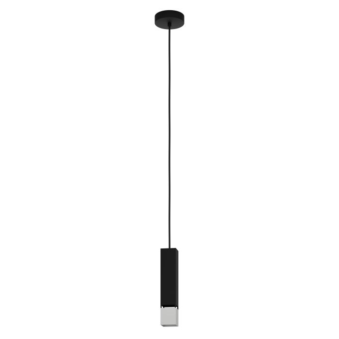 Κρεμαστό Μονόφωτο BUTRANO GU10 4.5W 3000K 5.5cm Μαύρο