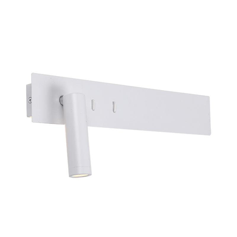 Επιτοίχιο Φωτιστικό H52 LED 3W+10W 3000K 7-16cm Λευκό