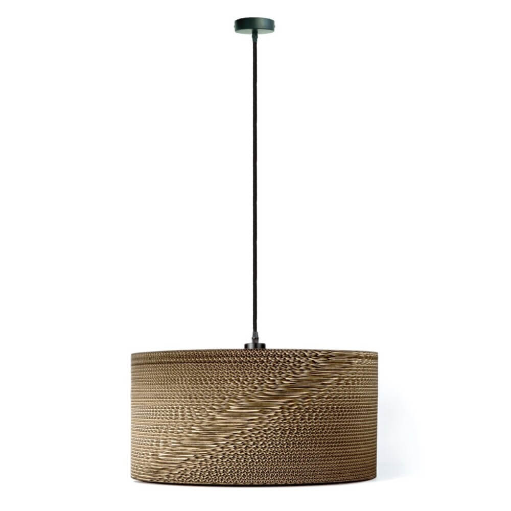 Κρεμαστό Φωτιστικό Noem LED Ε27 20W 50x25cm Καφέ VK/03092/50/BR
