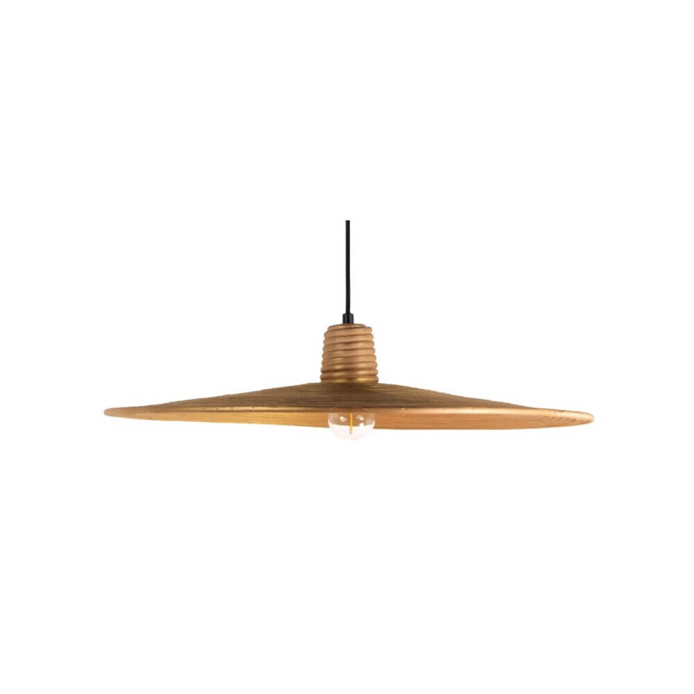 Κρεμαστό Φωτιστικό Planto LED Ε27 20W 60cm Ραττάν-Χρυσό VK/03320/PE/GD/60