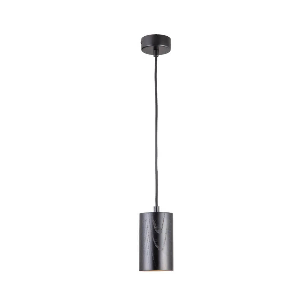 Κρεμαστό Μονόφωτο Ada LED GU10 12W 8cm Μαύρο VK/03325/PE/B