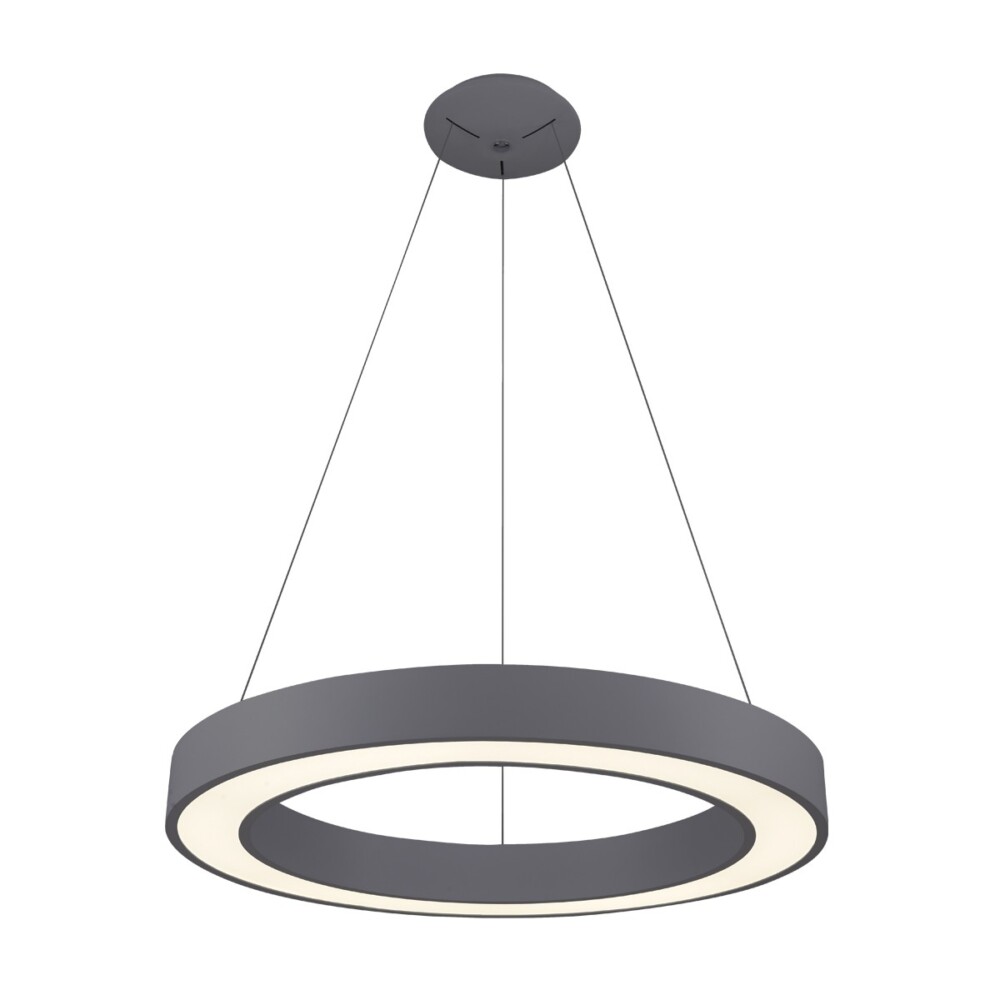 Κρεμαστό Φωτιστικό Sino LED 51W 3000K Δ:60cm Ανθρακί VK/04243PE/AN/W/60