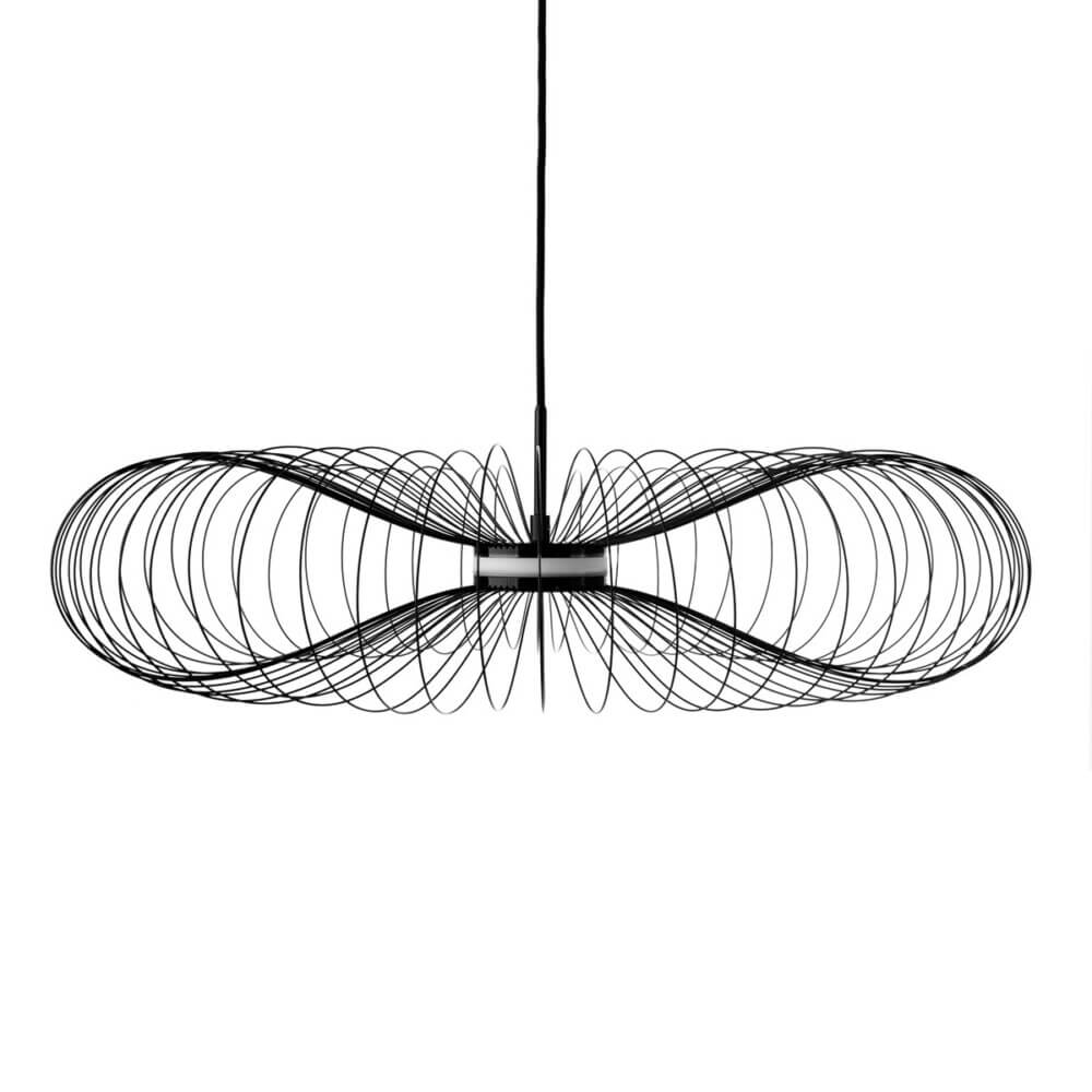 Κρεμαστό Μονόφωτο Polla LED 8W 2700K 61-74cm Μαύρο VK/04254PE/B/WW