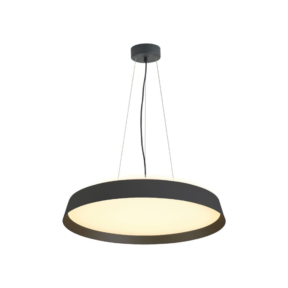 Κρεμαστό Φωτιστικό Eleso LED 72W 3000K Πάνω-Κάτω Δ:60cm Μαύρο VK/04570/PE/B/W/60