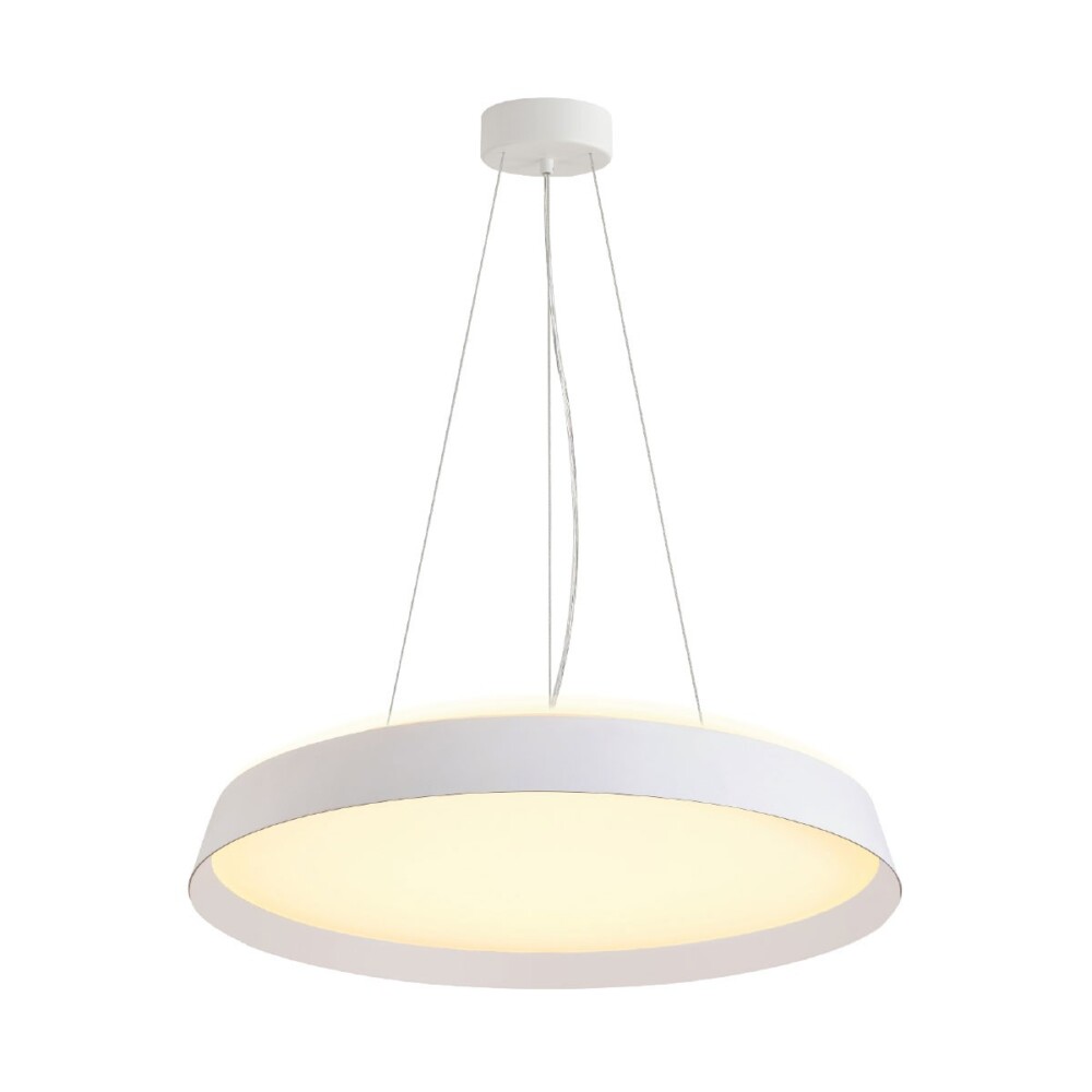 Κρεμαστό Φωτιστικό Eleso LED 92W 3000K Πάνω-Κάτω Δ:80cm Λευκό VK/04570/PE/W/W/80