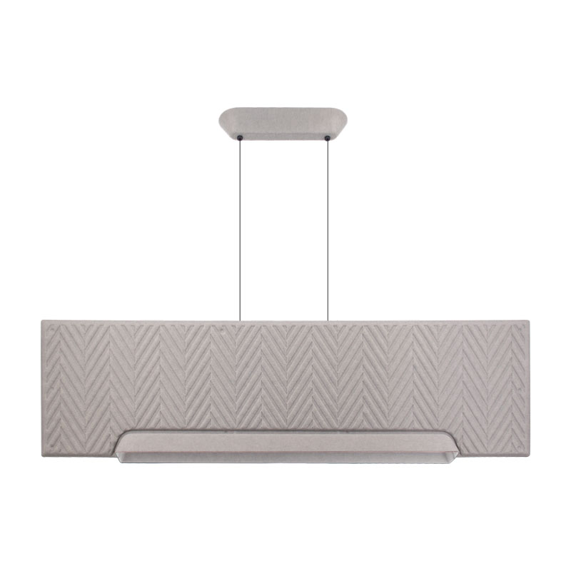 Κρεμαστό Πολύφωτο ECHO LED 26W 3000K Μ:110cm Γκρι με Ακουστικό Πάνελ
