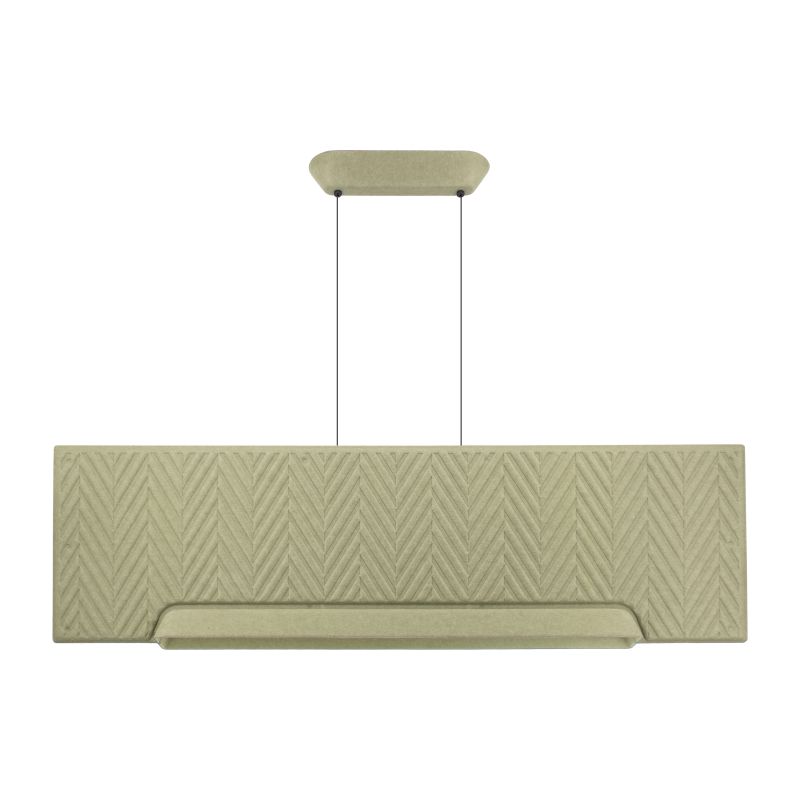 Κρεμαστό Πολύφωτο ECHO LED 26W 3000K Μ:110cm Πράσινο με Ακουστικό Πάνελ