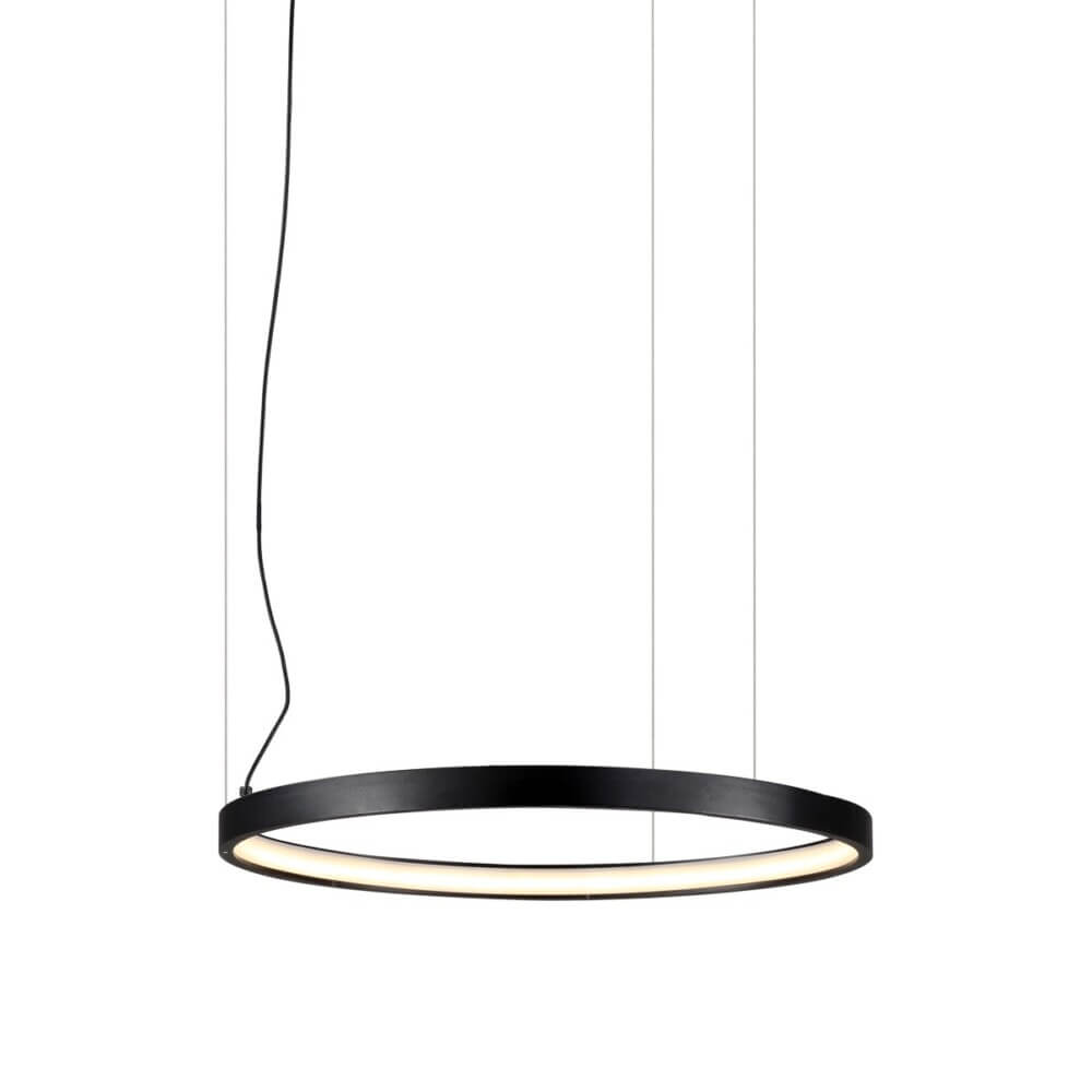 Κρεμαστό Φωτιστικό Glia LED 24W 3000K 53cm Μαύρο VK/04404PE/B/W/53