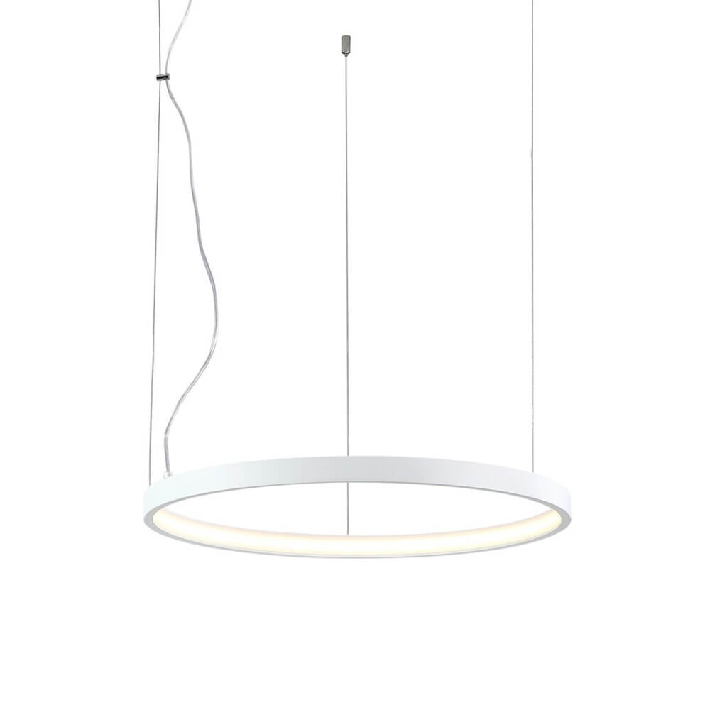 Κρεμαστό Φωτιστικό Glia LED 24W 3000K 53cm Λευκό VK/04404PE/W/W/53