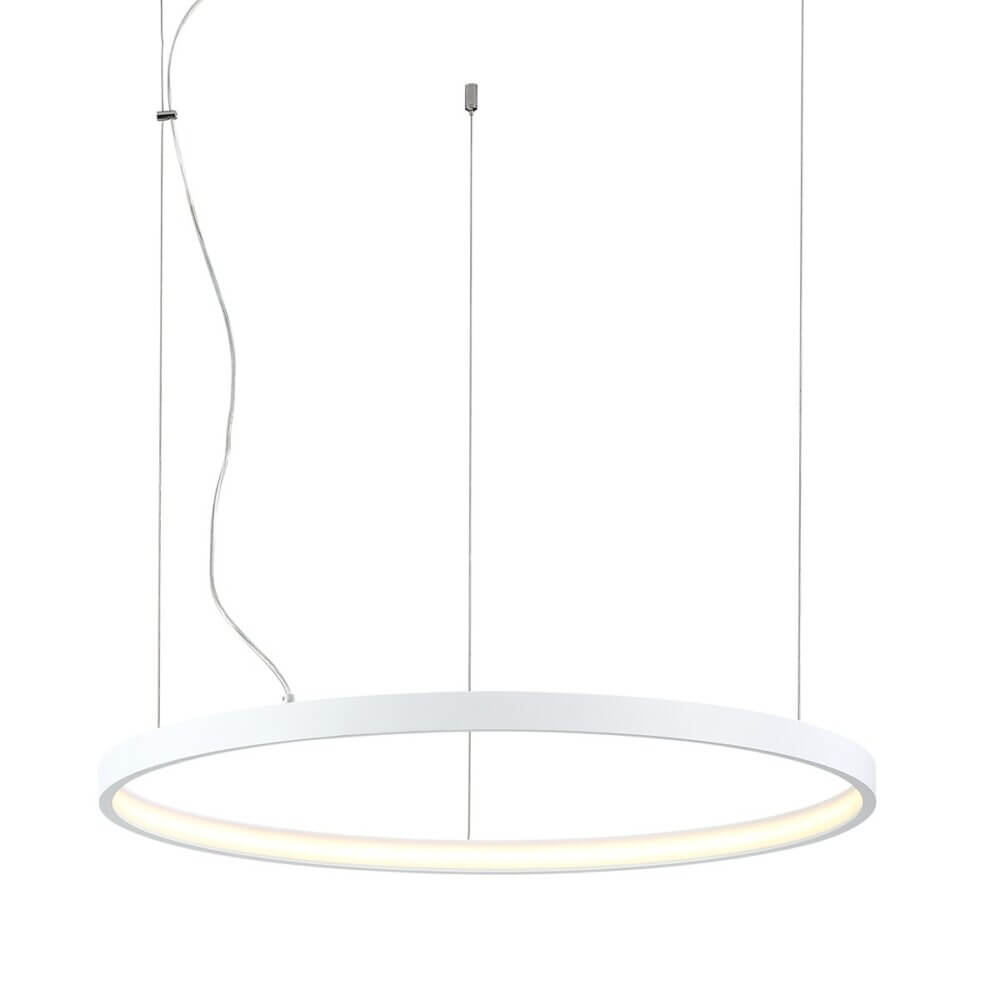 Κρεμαστό Φωτιστικό Hebi LED 30W 3000K 66cm Λευκό VK/04405PE/W/W/66