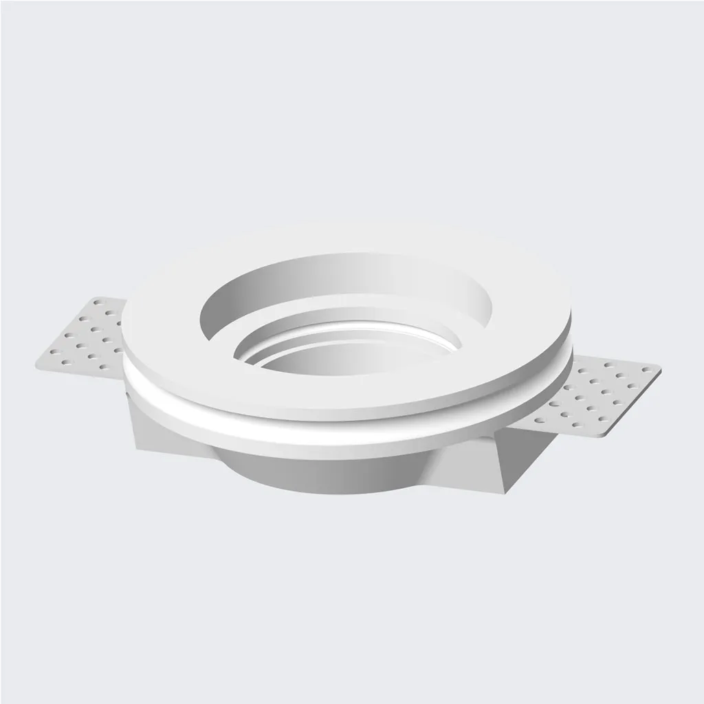 Χωνευτό Σποτ Γύψινο Στρογγυλό Plaster GU10 35W 10cm Λευκό