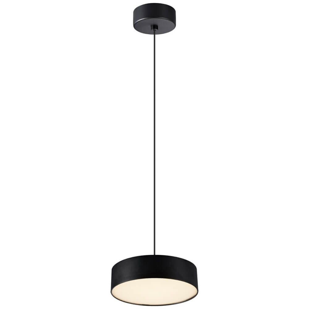 Κρεμαστό Μονόφωτο Rupi LED 11W 3000K 15x4cm Μαύρο VK/04454/PE/B/W