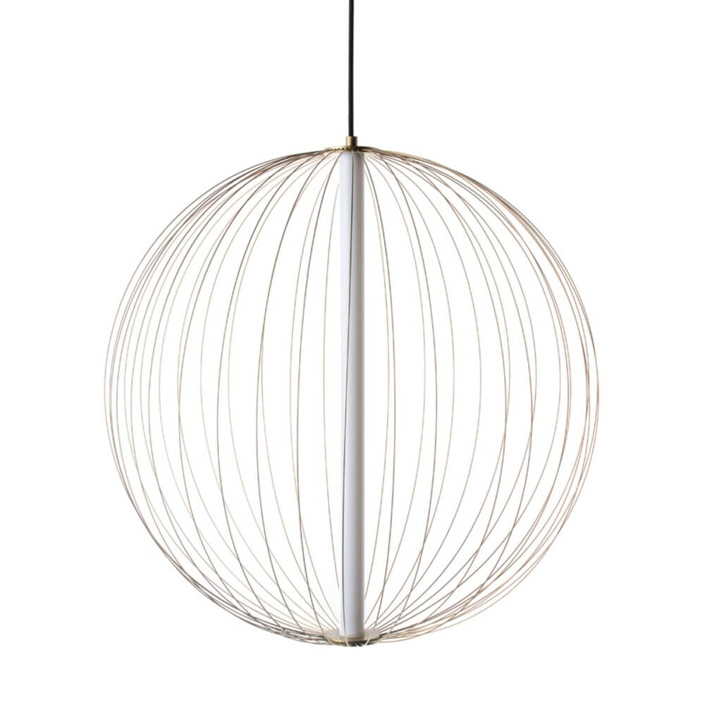 Κρεμαστό Μονόφωτο Polla LED 10W 2700K 60cm Μπρονζέ VK/04390/PE/BS/W