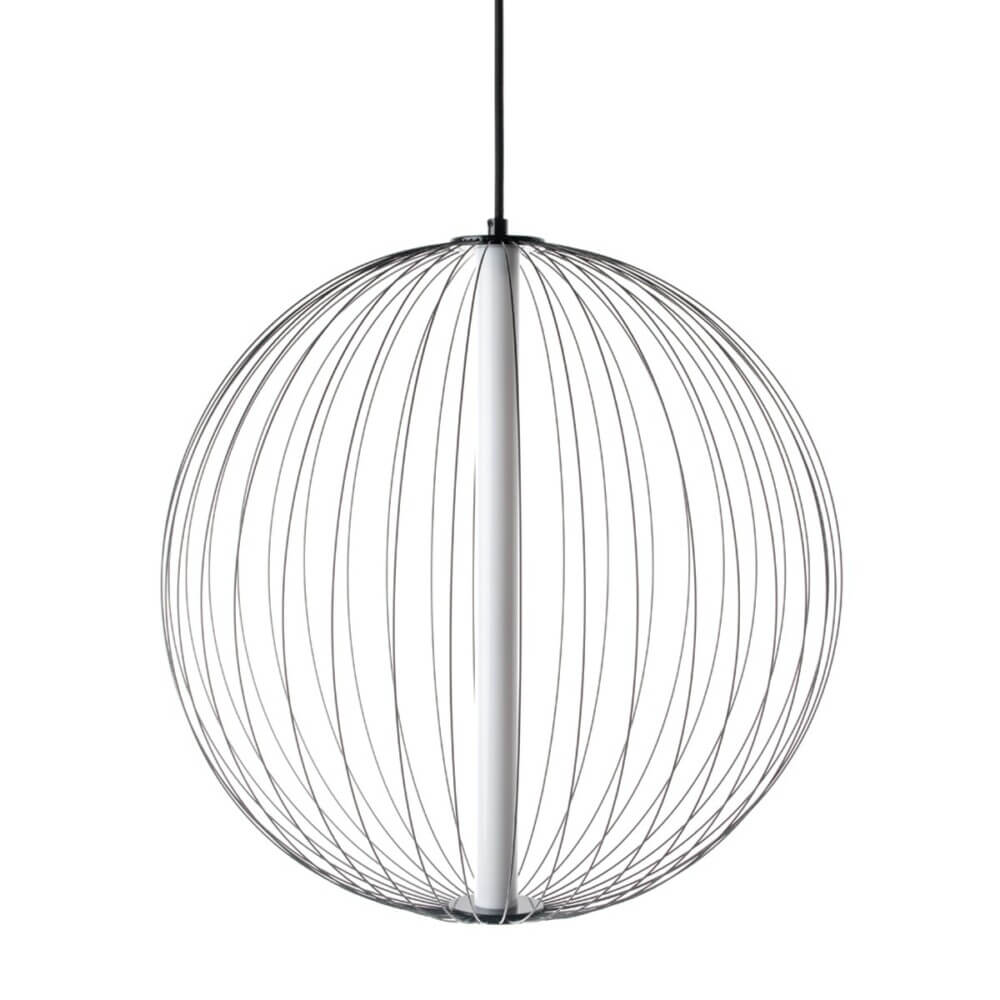 Κρεμαστό Μονόφωτο Polla LED 10W 2700K 60cm Μαύρο VK/04390/PE/B/W