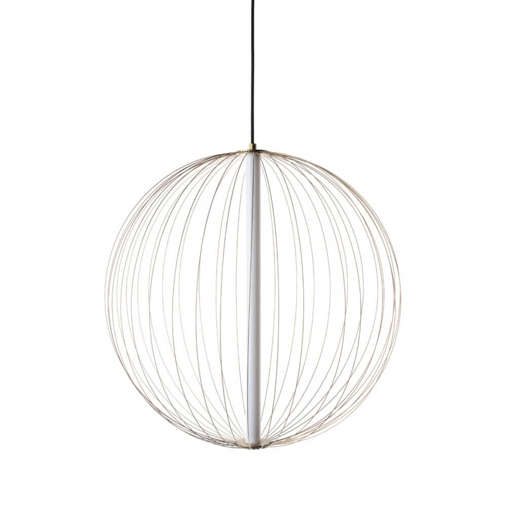 Κρεμαστό Μονόφωτο Polla LED 10W 2700K 50cm Μπρονζέ VK/04389/PE/BS/W