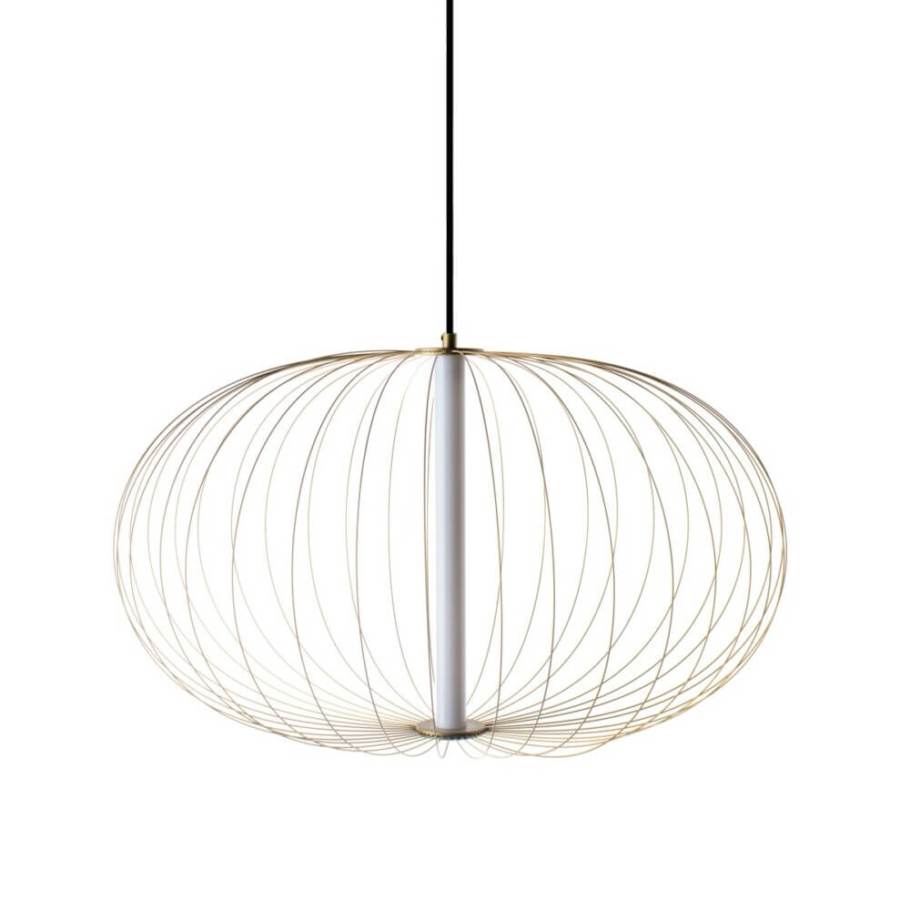 Κρεμαστό Μονόφωτο Polla LED 5W 2700K 50x26cm Μπρονζέ VK/04388/PE/BS/W