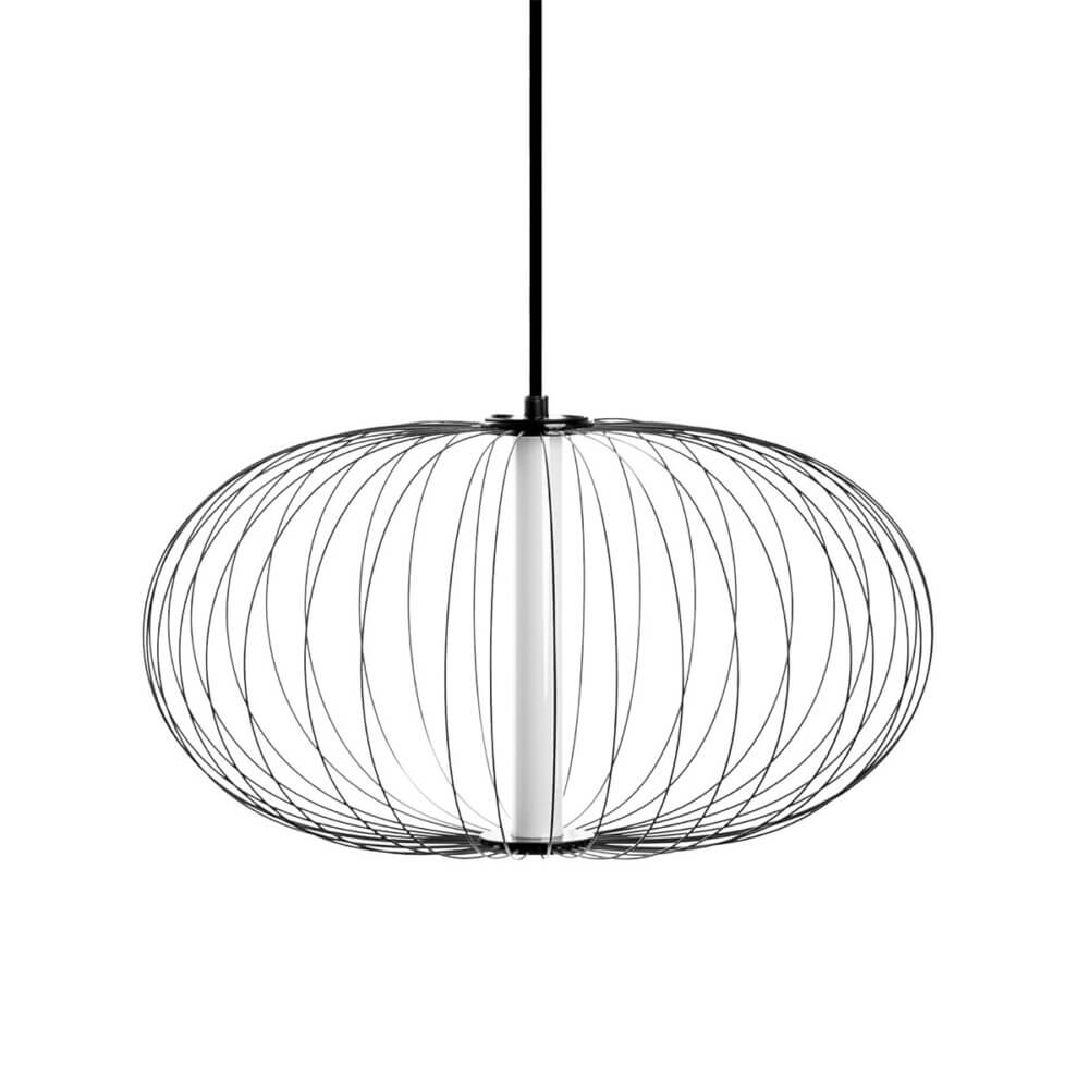 Κρεμαστό Μονόφωτο Polla LED 5W 2700K 50x26cm Μαύρο VK/04388/PE/B/W