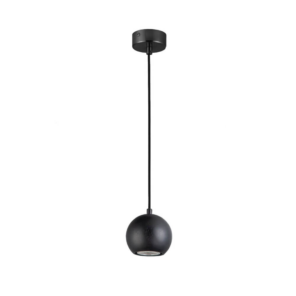 Κρεμαστό Μονόφωτο Ada LED GU10 12W 10cm Μαύρο VK/03324/PE/B
