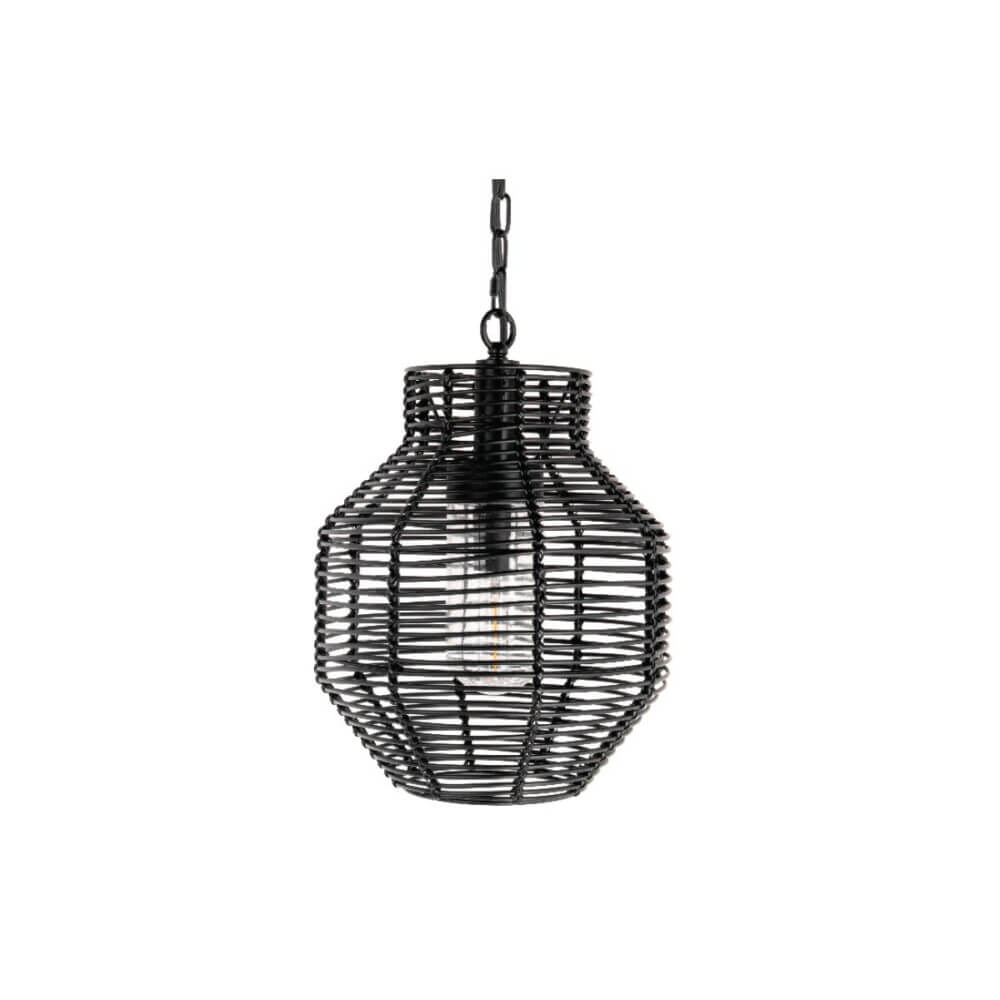 Εξωτερικό Κρεμαστό Φωτιστικό Berd LED E27 20W 30cm Μαύρο VK/01126/PE/B/30