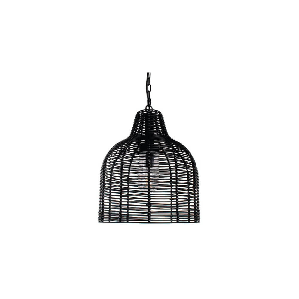 Εξωτερικό Κρεμαστό Φωτιστικό Berd LED E27 20W 40cm Μαύρο VK/01127/PE/B/40