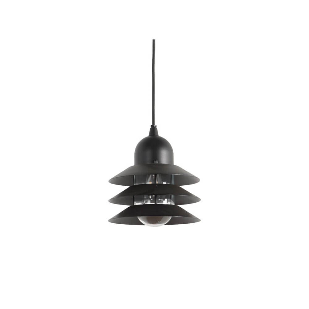 Εξωτερικό Κρεμαστό Μονόφωτο VANT LED E27 20W 22cm Μαύρο VK/01122/PE/B